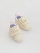 Buty dla dziewczynek - Reserved - Sneakersy z imitacji skóry - złamana biel - miniaturka - grafika 1