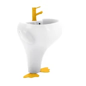 Umywalki - Umywalka 523x633x395 mm CREAVIT dla dzieci do przedszkoli DUCKY, biała / WYSYŁKA 48H - miniaturka - grafika 1