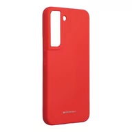 Etui i futerały do telefonów - Mercury Silicone Samsung S22 S901 czerwony/red - miniaturka - grafika 1