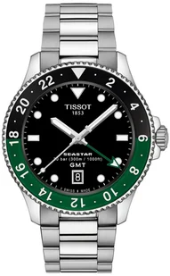Zegarek Zegarek Tissot T120.852.11.051.00 Seastar 1000 Quartz GMT - Zegarki męskie - miniaturka - grafika 1