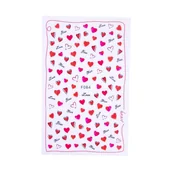 Ozdoby do paznokci - Naklejki do paznokci cienkie samoprzylepne walentynkowe Nr F084 - miniaturka - grafika 1