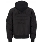 Odzież taktyczna i umundurowanie - Kurtka Alpha Industries MA-1 ZH Back EMB 138105 03 - Czarna XL - miniaturka - grafika 1