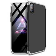 Etui i futerały do telefonów - GKK 360 Protection Case etui na całą obudowę przód + tył iPhone XS Max czarno-srebrny - miniaturka - grafika 1