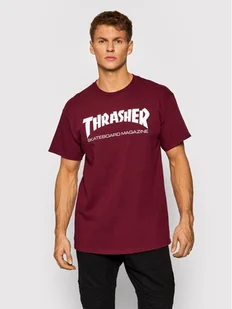 Thrasher T-Shirt Skatemag Bordowy Regular Fit - Koszulki męskie - miniaturka - grafika 1