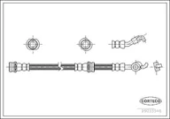 Przewody hamulcowe - Przewód hamulcowy elastyczny Corteco 19033546 - miniaturka - grafika 1