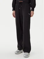 Spodnie sportowe damskie - Puma Spodnie dresowe Ess 629774 Czarny Straight Fit - miniaturka - grafika 1