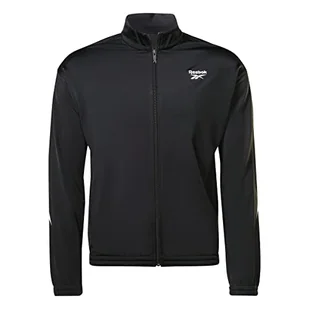 Reebok Vector Dzianinowy top dresowy, nocny czarny/biały, L, Noc czarny/biały, L - Koszulki i topy damskie - miniaturka - grafika 1