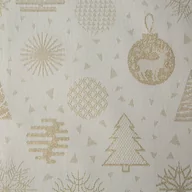 Obrusy i serwetki - Eurofirany, Bieżnik świąteczny, biało-złoty, 40x180 cm - miniaturka - grafika 1