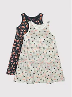 Sukienki i spódniczki dla dziewczynek - Name it Komplet 2 sukienek 13206054 Kolorowy Regular Fit - miniaturka - grafika 1