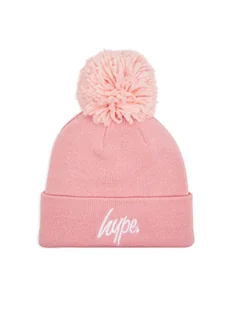 HYPE Czapka Bobble Script YVLR-714 Różowy - Czapki dla dzieci - miniaturka - grafika 1