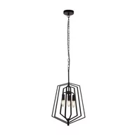 Lampy sufitowe - Searchlight Lampa wisząca Slinky 3-punktowa, czarna, 35cm - miniaturka - grafika 1