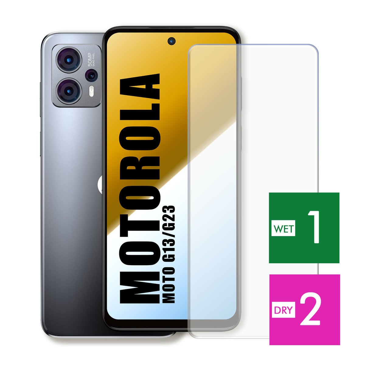 WZMOCNIONE SZKŁO DO MOTOROLA MOTO G13 G23 SZYBKA HARTOWANE 9H JAKOŚĆ