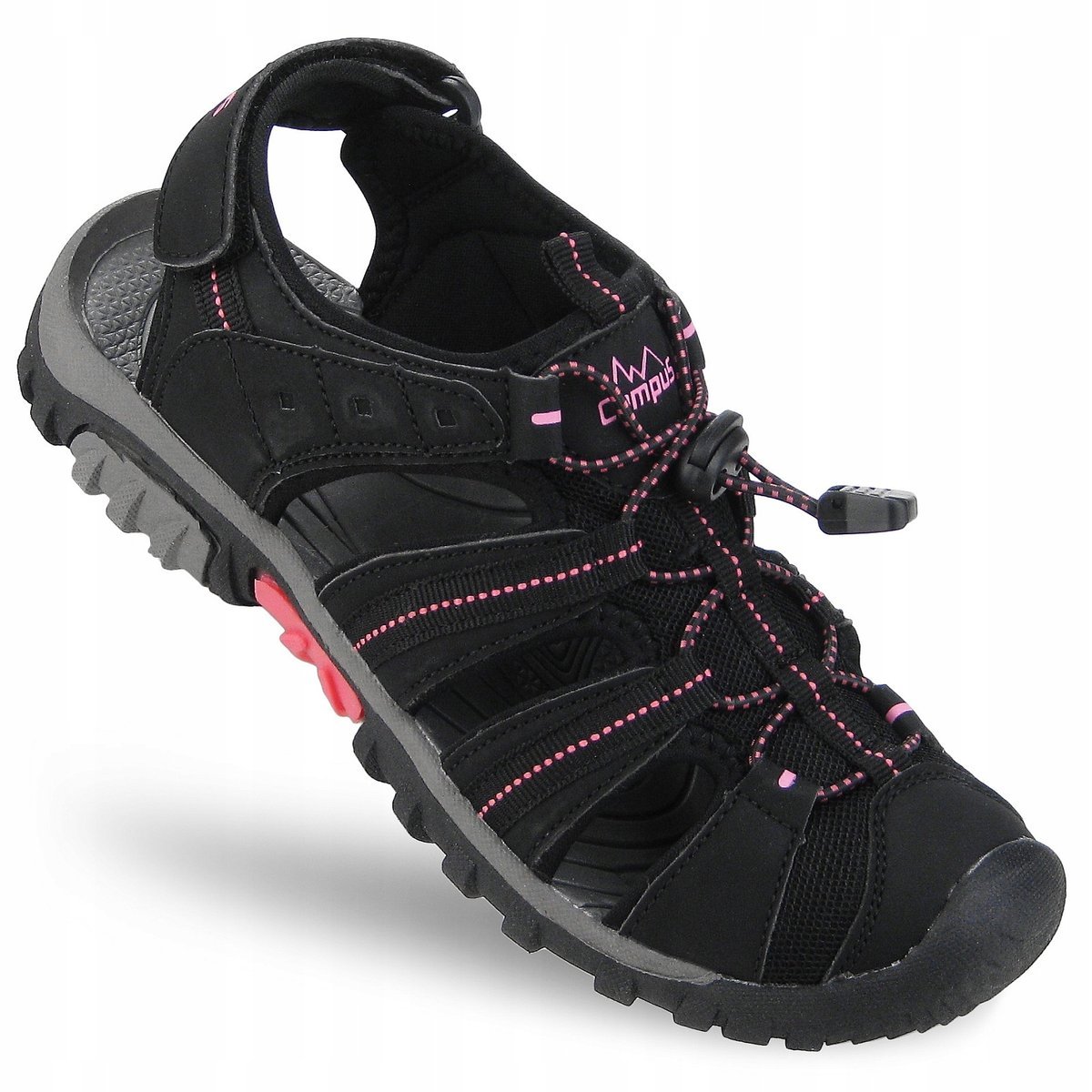 Sandały Damskie Trekkingowe Z Zakrytymi Palcami Campus Miejskie Czarne 38