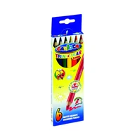 Przybory szkolne - Carioca . Kredki ołówkowe trójkątne Jumbo 6 kolorów 42395-06 - miniaturka - grafika 1