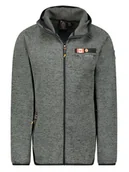 Odzież trekkingowa męska - Canadian Peak Kurtka polarowa "Tiparneak" w kolorze szarym - miniaturka - grafika 1