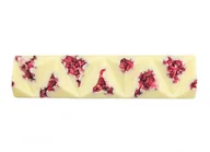 Czekolada - Baton z białej czekolady z malinami - miniaturka - grafika 1