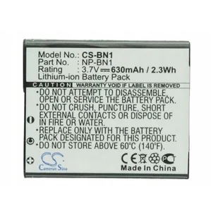 Cameron Sino Sony Bati-mex Bateria NP-BN1 600mAh 2.2Wh Li-Ion 3.7V - Akumulatory do aparatów dedykowane - miniaturka - grafika 1