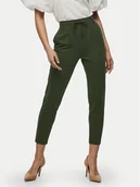 Spodnie damskie - ONLY Spodnie materiałowe Poptrash 15115847 Khaki Regular Fit - miniaturka - grafika 1