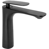 Baterie umywalkowe - Rea Bateria umywalkowa Berg Black Niska B2038 - miniaturka - grafika 1