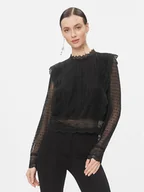 Bluzki damskie - ONLY Bluzka 15305687 Czarny Regular Fit - miniaturka - grafika 1