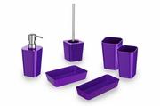 Akcesoria łazienkowe - Zestaw łazienkowy WENKO - Candy purple - miniaturka - grafika 1