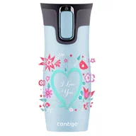 Kubki termiczne - Kubek termiczny Contigo West Loop 2.0 470ml - I love You - Błękitny Mat - miniaturka - grafika 1