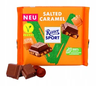 ﻿Czekolada Wegańska Ritter Sport VEGAN Sól Karmel - Czekolada - miniaturka - grafika 1