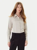 Koszule damskie - Vero Moda Koszula Merle 10334598 Beżowy Regular Fit - miniaturka - grafika 1