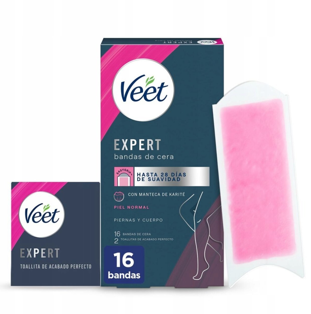 Veet Expert Bandas de cera Plastry do Depilacji Ciała i nóg 16szt