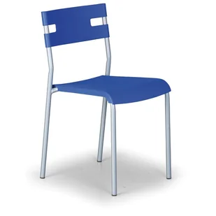 Fotel biurowy, krzesło biurowe B2B Partner Krzesło kuchenne Lindy, niebieski pc-012 blue - Fotele i krzesła biurowe - miniaturka - grafika 1