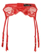 Majtki damskie - Bluebella - Damski pas do pończoch  Maseille, czerwony - miniaturka - grafika 1