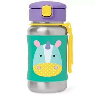 Skip Hop JEDNOROŻEC stalowy bidon ZOO SH 252518 - Bidony dla dzieci - miniaturka - grafika 1