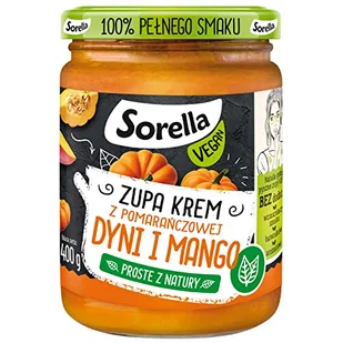 Zupa krem z pomarańczowej dyni i mango 400 g - Zupy w płynie - miniaturka - grafika 1