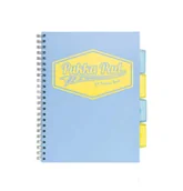 Zeszyty szkolne - Kołozeszyt Pukka Pad B5 Project Book Pastel niebieski - Pukka Pads - miniaturka - grafika 1