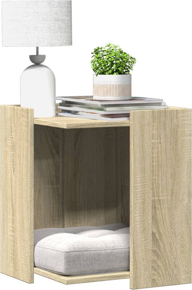 vidaXL vidaXL Szafka na kuwetę, dąb sonoma, 42x42x51 cm