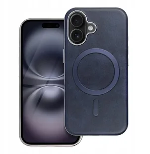 Futerał GENTLEMAN MAG COVER kompatybilny z MagSafe do IPHONE 14 PRO granatowy - Etui i futerały do telefonów - miniaturka - grafika 1