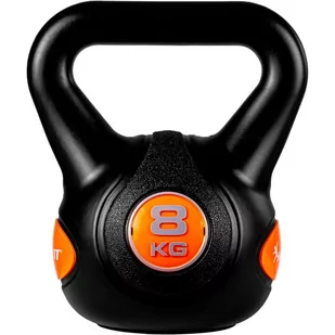 MOVIT Hantle Kettlebell - 8 kg, czarny / pomarańczowy - Kettlebell - miniaturka - grafika 1