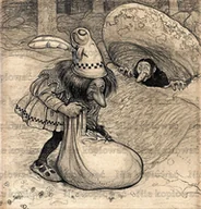 Pasmanteria - Naprasowanka John Bauer malarstwo romantyzm 7 - miniaturka - grafika 1