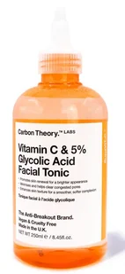 Carbon Theory SupaVIT-C Tonik do Twarzy z Kwasem Glikolowym 5% i Witaminą C 250ml - Toniki i hydrolaty do twarzy - miniaturka - grafika 1