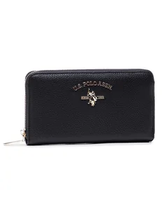 U.S. Polo Assn. Duży Portfel Damski Stanford L Zip Wallet BEUSS5184WVP000 Czarny - Portfele - miniaturka - grafika 1