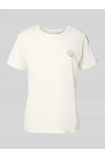 T-shirt z wyhaftowanym motywem model CAMINO - Ichi - Koszulki i topy damskie - miniaturka - grafika 1