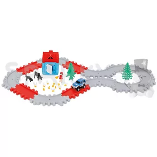Tor wyścigowy dla dzieci 40 elementów, Pilsan - Kolejki i akcesoria - miniaturka - grafika 1