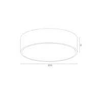 Lampy sufitowe - Argon Lampa sufitowa Amore, złote paski, czarny, Ø 35 cm - miniaturka - grafika 1