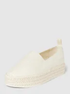 Espadryle damskie - Espadryle z nadrukiem z logo - miniaturka - grafika 1
