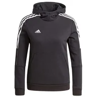 Bluzy sportowe damskie - Bluza adidas Tiro 21 Sweat Hoodie GM7326 - czarna - Adidas - miniaturka - grafika 1