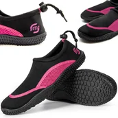 Pływanie - Buty do wody MOLTI BW001 różowe 37 - miniaturka - grafika 1