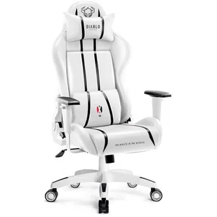 Fotel DIABLO CHAIRS X-One 2.0 Small Biało-czarny - Fotele gamingowe - miniaturka - grafika 1
