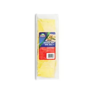 Hochland. Ser Gouda 48% Ser Żółty W Plastrach. Ser Podpuszczkowy Dojrzewający 1 Kg - Szybkie dania obiadowe - miniaturka - grafika 1