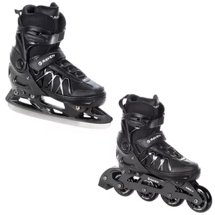 Rolki Łyżwy Hokejowe 2w1 Raven Expert Black 40-43 - Rolki - miniaturka - grafika 1