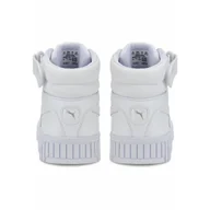 Buty trekkingowe damskie - Damskie sneakersy Carina 2.0 Mid PUMA White Silver Gray - miniaturka - grafika 1